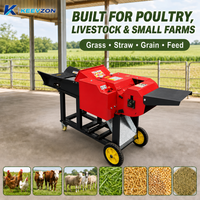 Machine à hacher les fourrages anti-blocage à alimentation fluide pour l'élevage laitier, conception mobile, longueur réglable, lames de coupe durables