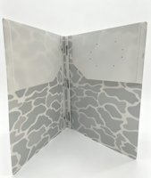 Carnet de notes personnalisé avec impression UV, cadeau d'anniversaire d'entreprise, en PP/PVC, esthétique florale, minimaliste, écologique, portable, à 3 anneaux, en promotion