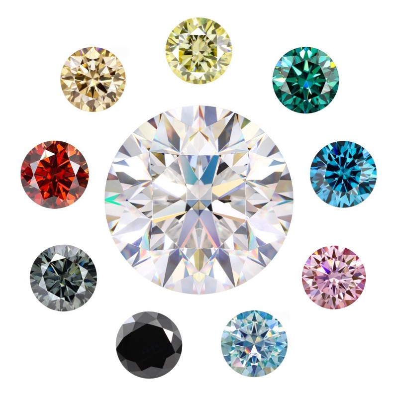 Wholesale 0 8 3mm Round Moissanite