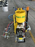 Machine de marquage routier à peinture froide à mélange externe bicomposant autopropulsée RMM-2HS-1 pour la marquage des autoroutes et des parkings