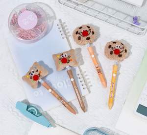 रचनात्मक प्यारा कुकी कार्टून फ्फी प्लश जेल पेन स्कूल बच्चों के सिमुलेशन स्टार मॉडलिंग शिल्प प्लास्टिक ग्लिटर मजाकिया व्यक्तित्व - Product Image 2