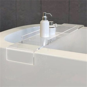 Exclusive <b>Customized</b> Clear Acrylic Bath Tray Display Rack for Hotel Use-Wine Glass Holder - Product Image 5