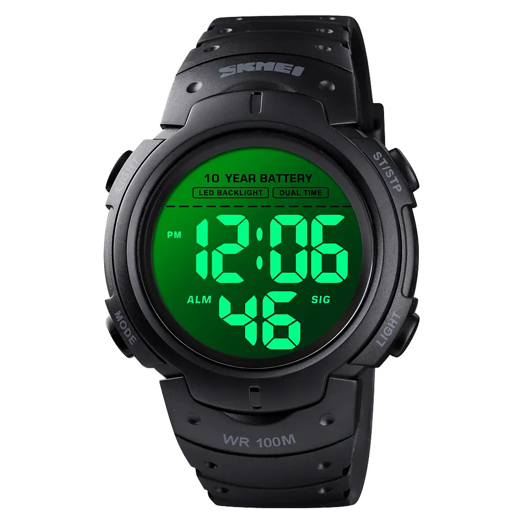 Skmei newly released most papular watches 1560 relojes deportivos 50m water proof large wristwatch sports digital watch for men