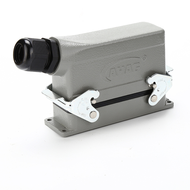 SENTUO 24-Pin Screw Terminal Bulkhead Surface Mounted Heavy Duty Crane Adaptor Jack Copper IP65/IP67 2.5mm Pitch Power