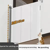 Nouvelle barrière pliable moderne en métal pour animaux de compagnie, barrière anti-chats, barrière pour chiens, barrière intérieure et extérieure pour la maison, l'escalier et l'entrée