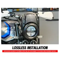 GDREYE Nouveau Cadre de Protection Rétro Intégré pour Phare Extérieur, Cache-Phare Moto pour CB500SF CB500 Super Four