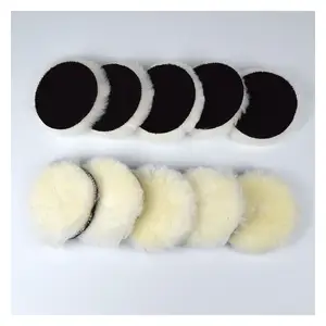 Real wool polishing pads real sheep fur customized color and size