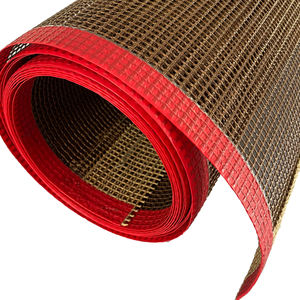 Sabuk konveyor jaring terbuka <span class=keywords><strong>Kevlar</strong></span>/serat kaca lapis Ptfe tahan panas Ukuran kustom untuk mesin pengering Uv - Product Image 3