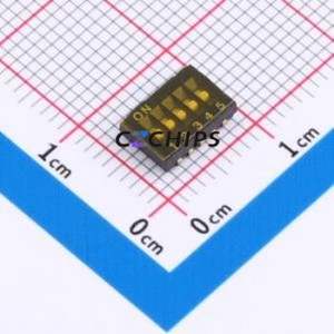 DSHP-05-TJ-GER DIP Switch SMD Switch Flat Toggle, Groove Type Single Pole Single Throw 5 1.27mm - Product Image 1