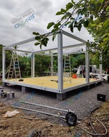 Maisons préfabriquées modernes de style conteneur détachable, bâtiments de bureaux, maisons modulaires temporaires préfabriquées en conteneurs détachables