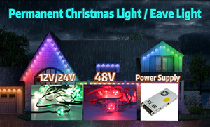 Contrôleur d'application intelligent 48V DC LED Ra80 3000K/6000K Lumières <span class=keywords><strong>de</strong></span> chaîne extérieures à lumière du jour IP68 Noël Dimmable <span class=keywords><strong>Installation</strong></span> facile Garantie 5 ans - Product Image 5