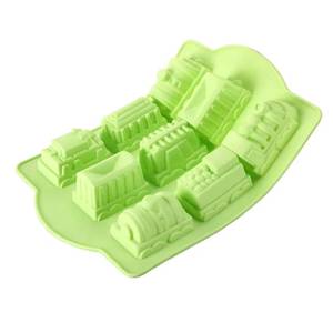 Food Grade Silicone Nordic Railway Train <b>Cake</b> Pan <b>Mold</b> for Children's Birthday Party - Product Image 1