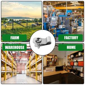 Clips de fil agricole, 100 par paquet. Clips de <span class=keywords><strong>fixation</strong></span> pour clôture. Convient pour l'installation de clôtures en fil métallique soudé sur des clôtures en bois. - Product Image 6