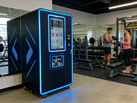 Máquina Expendedora de Batidos de Proteínas para Gimnasios Comerciales, Totalmente Automática, Pantalla Táctil de 21.5 Pulgadas, Dispensador de Bebidas Deportivas, SDK Basado en la Nube