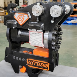 Attache rapide inclinable GJEM Power Tilt GJTH500 pour mini-excavatrice 0,8T-2T avec actionneur rotatif - Product Image 2