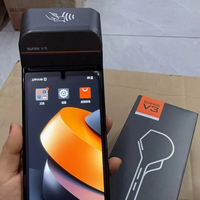 Terminal de point de vente mobile portable avec imprimante Android, Bluetooth, WiFi, NFC, GPS, caméra et station d'accueil
