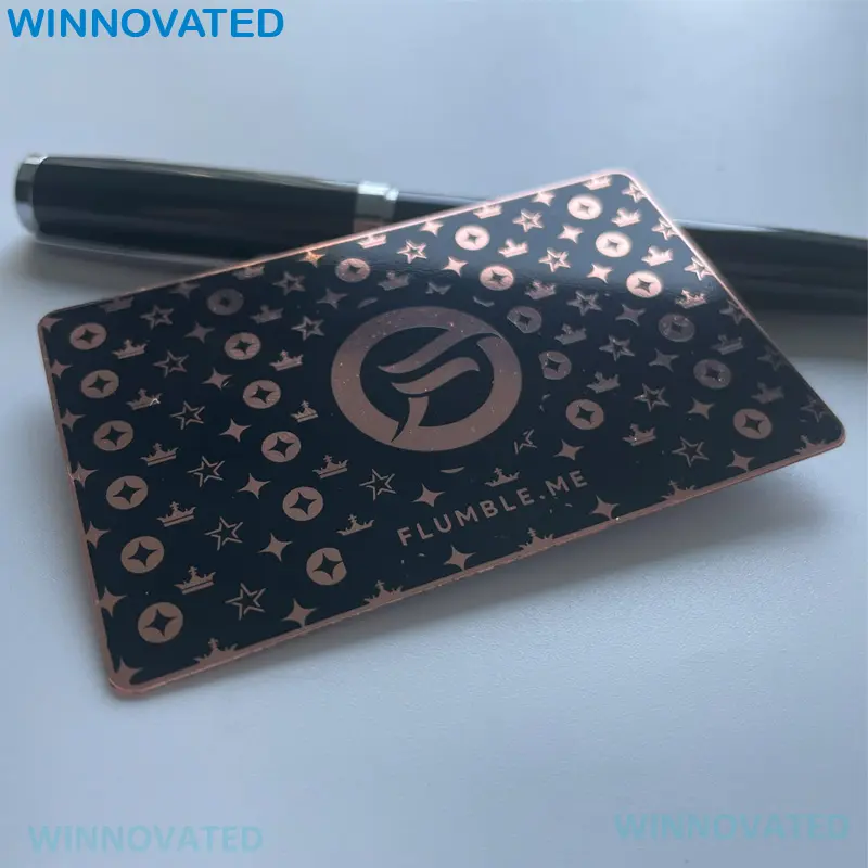Вырезанная Лазерная сублимационная металлическая карточка из нержавеющей стали с логотипом