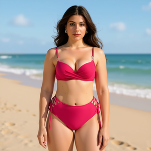 Costume da bagno intero taglie forti con controllo pancia, monokini sexy e coprente per la spiaggia M/LL/XL Blu navy Rosso vino Nero - Product Image 3