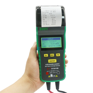 Testeur de batterie de voiture 12V DY2015B avec mesure de résistance interne et de durée de vie pour moto, avec imprimante et analyse de test de charge - Product Image 4