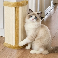 Griffoir pour chat réglable, écologique, luxueux et moderne, en sisal, facile à assembler, design mignon, utilisation en intérieur, toutes saisons, en carton