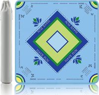 Tapis de Mahjong Portable de Luxe Moderne Gedgan en Caoutchouc Antidérapant et Réducteur de Bruit 32,4x32,4 Pouces Rose pour 6 Joueurs Mahjong Américain