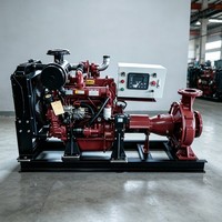 Ensemble de pompes diesel résistantes à l'usure 15 CV en acier inoxydable haute pression et haut débit pour le transport minier et l'évacuation de l'eau