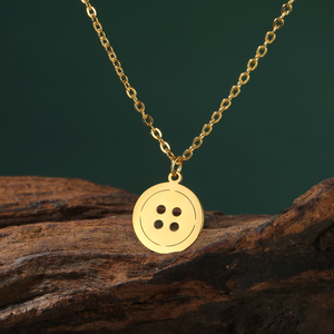 قلادة بأزرار صغيرة من الفولاذ المقاوم للصدأ للنساء - Product Image 5