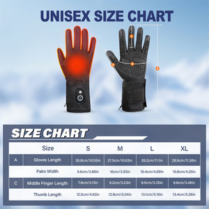 Guantes de esquí al aire libre de invierno Carga magnética Motocicleta Pantalla táctil Montar Guantes calentados con batería - Product Image 5