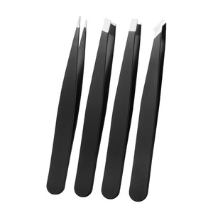 Meibaohui – ensemble de pinces à sourcils en acier inoxydable, pointe angulaire de précision de 9.6cm pour la coupe et l'entretien des sourcils - Product Image 2