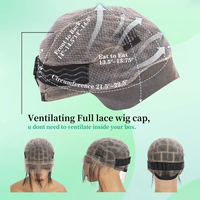 Bonnet de perruque respirant double couche en dentelle crochet pour femme, style afro bouclé/frisé, aspect naturel, sangle réglable, ajustement confortable
