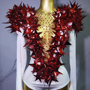 <span class=keywords><strong>Combinaison</strong></span> sexy européenne et américaine en velours noir à paillettes étoiles dorées, à fente haute, pour costume de bar Gogo et tenue de danse disco chinoise - Product Image 6