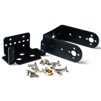 Kit de montage de servo robotique 2 DOF pour voiture et bateau RC, avec support de capteur, pour mécanisme de direction MG995 MG996R