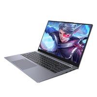 Laptop Gaming Tipis 14 inci 2.40ghz 6GB RAM Win10 Dual Core Notebook Komputer untuk Kantor Rumah Hitam Perak Putih OEM