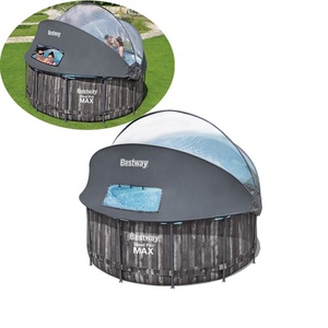 <span class=keywords><strong>Piscine</strong></span> <span class=keywords><strong>hors</strong></span> <span class=keywords><strong>sol</strong></span> ronde Bestway 5619K avec cadre en <span class=keywords><strong>bois</strong></span> grainé et couverture pour adultes - Product Image 1