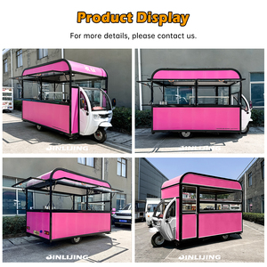 JINLIJING Remorque à Glaces Personnalisée pour Extérieur et Plage, Camion de Nourriture Mobile Électrique à 3 Roues, Tricycle de Restauration Rapide Ambulant - Product Image 2