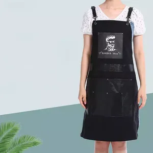 Peluquería Coloración del cabello Sin mangas Babero Delantal Lona Barbería <span class=keywords><strong>Vaquero</strong></span> Gallusus Milk Tea Shop Ropa DE TRABAJO Neatening/Almacenamiento - Product Image 5
