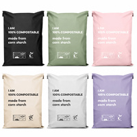 Enveloppes d'expédition écologiques imprimées personnalisées, sacs de messagerie pour le commerce électronique, enveloppes en polyéthylène autocollantes