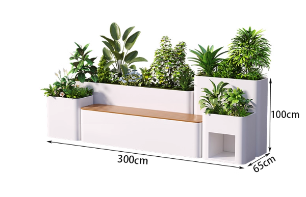 Banc à fleurs 300*65*100