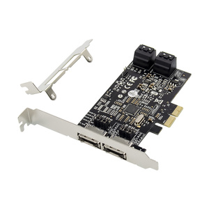 Carte <span class=keywords><strong>RAID</strong></span> SUNWEIT ST54 PCIe <span class=keywords><strong>X2</strong></span> 88SE9230 2-eSATA & 4-SATA Gen3 - Product Image 1