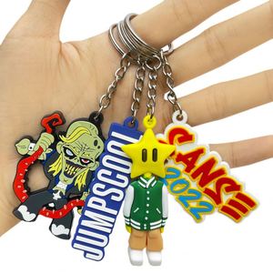 Personnalisé logo personnalisé imprimé pvc caoutchouc <span class=keywords><strong>anima</strong></span> mignon ours rose cochon dessin animé anime 3d porte-clés cochon porte-clés - Product Image 3