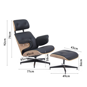 Osmanlı deri görüntüleri ile ev ofis Recliner deri sandalye salonu sandalye - Product Image 4