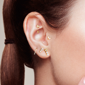 ROXI Nuevos Pendientes Colgantes de Plata de Ley 925 con Zirconia de 18k para Perforación - Product Image 5