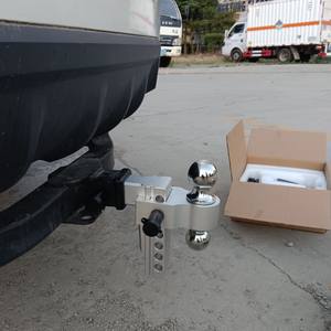 2024 receptor de alta calidad, camión de remolque ajustable de aluminio, montaje de bola de enganche de doble caída - Product Image 6
