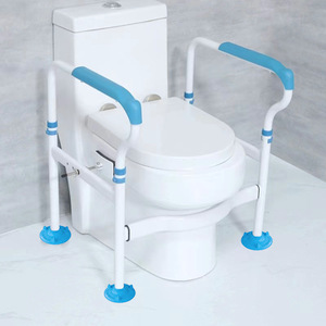 Barre d'appui pour toilettes HJK 970, modèle à ventouse, poignée antidérapante pour personnes âgées, équipement de sécurité pour salle de bain - Product Image 3