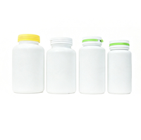 Bouteille en plastique bicolore à peler et à assembler pour 300 ml de capsules, comprimés, bonbons, comprimés de calcium et flacons de capsules
