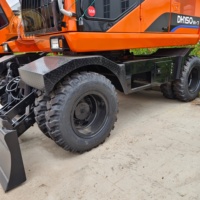 Excavator Roda Doosan DH150W Bekas, Doosan DX140W, DH225, Mesin Konstruksi Mobile untuk Dijual