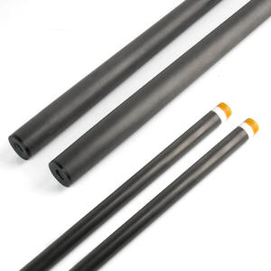 Queue de billard 1/2 en fibre de carbone 100% avec pointe de 13 mm, huit styles chinois noirs – Têtes de snooker petites/moyennes/grandes - Product Image 1