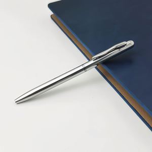 Bolígrafo de Metal Cromado Plateado Personalizable de 1.0 mm de Ancho, Exquisito Regalo de Oficina con Logotipo Personalizado - Product Image 2