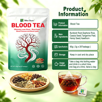 Herbal Blood Tea Graine de bardane graine de cassia aubépine graines de chanvre pelure de mandarine pour le bien-être quotidien