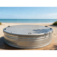 Couverture de piscine gonflable sur mesure pliable en Drop Stitch pour réservoir de stockage